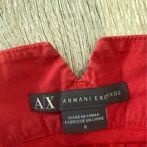 Armani exchange shorts red